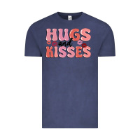 Vintage Denim hugs and kisses Vintage Tee - MaliasSmallBusiness