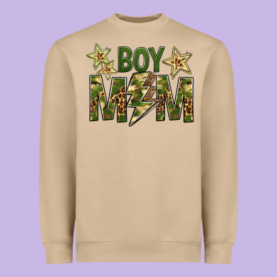 Boy Mom Heavyweight Sweatshirt Designed By Bundleandbundleshop