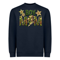 Navy Boy Mom Heavyweight Sweatshirt - BundleAndBundleShop