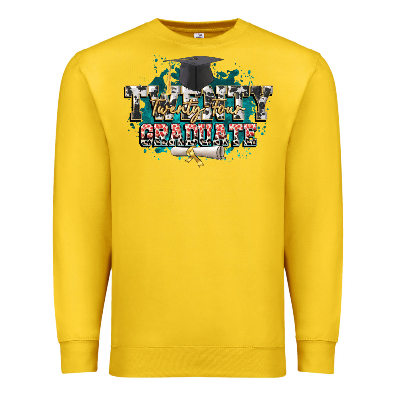 Twenty Twenty Four Graduate Premium Sweatshirt by CowGirlArtShop | Teevron