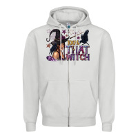 Dove Grey 100% That Witch Black Afro Witch Zipper Hoodie - texasbilliewilder