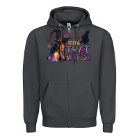 Smoke 100% That Witch Black Afro Witch Zipper Hoodie - texasbilliewilder