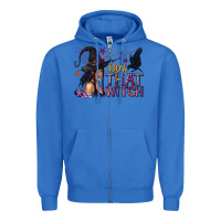 True Royal 100% That Witch Black Afro Witch Zipper Hoodie - texasbilliewilder