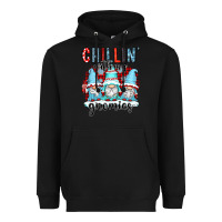 Black chillin with my gnomies Heavyweight Hoodie - CowGirlArtShop
