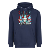 Navy chillin with my gnomies Heavyweight Hoodie - CowGirlArtShop