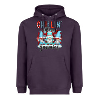 Plum chillin with my gnomies Heavyweight Hoodie - CowGirlArtShop