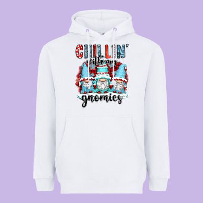 Chillin With My Gnomies Heavyweight Hoodie Designed By Cowgirlartshop