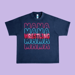 Wrestling Mama Urban Heavy Tee Designed By Maliassmallbusiness