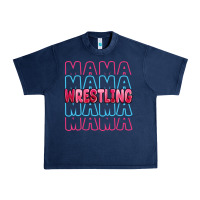Navy wrestling mama Urban Heavy Tee - MaliasSmallBusiness