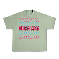 Oil Green wrestling mama Urban Heavy Tee - MaliasSmallBusiness