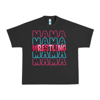 Pigment Black wrestling mama Urban Heavy Tee - MaliasSmallBusiness