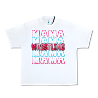White wrestling mama Urban Heavy Tee - MaliasSmallBusiness