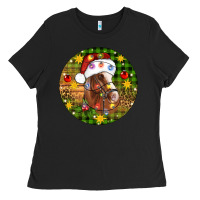 Black Christmas horse Ladies Tee - Artiststas