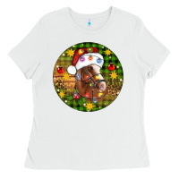 White Christmas horse Ladies Tee - Artiststas