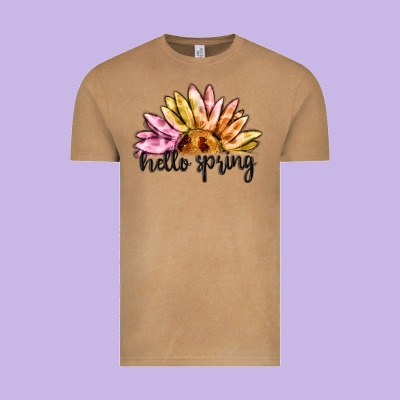 Hello Spring Vintage Tee Designed By Maliassmallbusiness