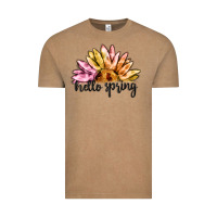 Vintage Coffee hello spring Vintage Tee - MaliasSmallBusiness