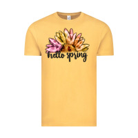 Vintage Mustard hello spring Vintage Tee - MaliasSmallBusiness