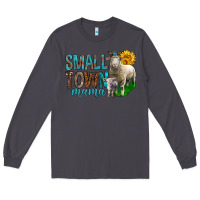 Smoke Small Town Mama With Sheeps Long Sleeve Tee - BundleAndBundleShop