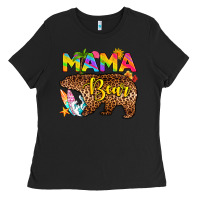 Black mama bear summer Ladies Tee - RanaPortraitStore