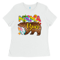 White mama bear summer Ladies Tee - RanaPortraitStore