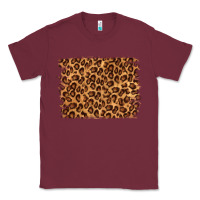Burgundy leopard background Classic Tee - NancyCooperArtShop