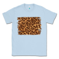Dusty Blue leopard background Classic Tee - NancyCooperArtShop