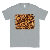 Heather Grey leopard background Classic Tee - NancyCooperArtShop
