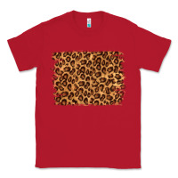Red leopard background Classic Tee - NancyCooperArtShop