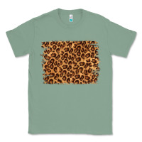 Sage leopard background Classic Tee - NancyCooperArtShop