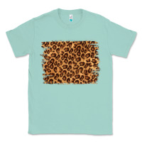 Seafoam leopard background Classic Tee - NancyCooperArtShop