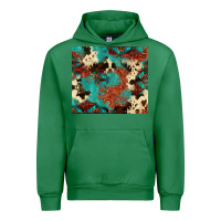 Emerald Serape Turquoise Glitter Cowhide  Tooled Leather  Tumbler Urban Hoodie - FaDigitalArtStudio
