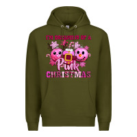 Army Green iam dreaming of a christmas Premium Hoodie - CowGirlArtShop