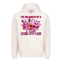 Pale Pink iam dreaming of a christmas Premium Hoodie - CowGirlArtShop