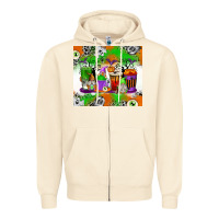 Sandshell Halloween Coffee Cups Zipper Hoodie - texasbilliewilder