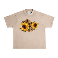 French Oak sunflower leopard patch Urban Heavy Tee - AdoDesignShop