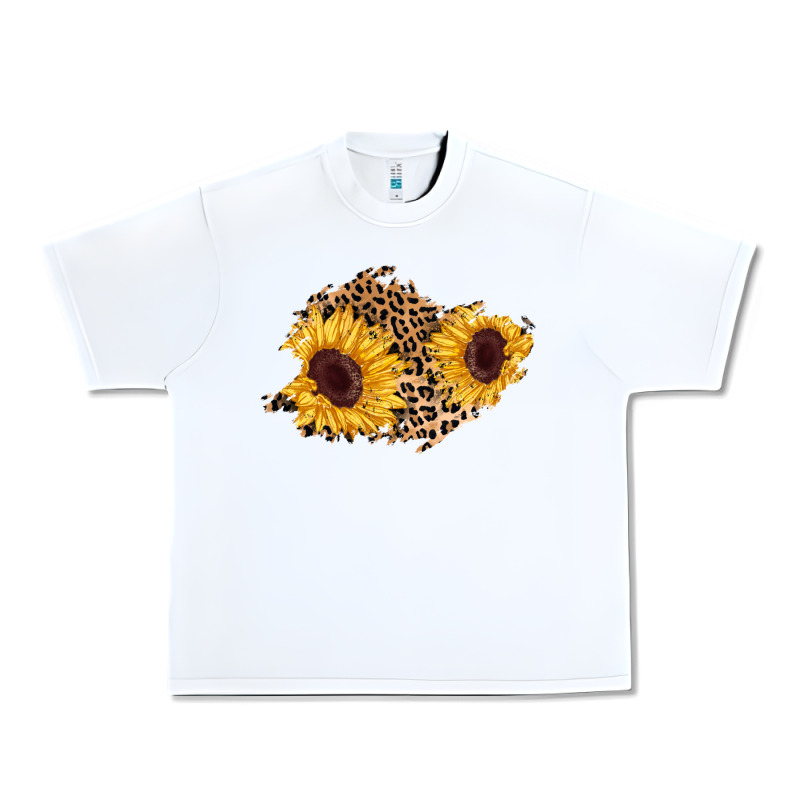 Sunflower Leopard Patch Urban Heavy Tee by AdoDesignShop | Teevron