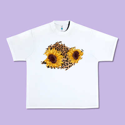 Sunflower Leopard Patch Urban Heavy Tee Designed By Adodesignshop