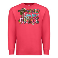 Cardinal Saved by his grace Easter Day Premium Sweatshirt - HowdyJamesFarm