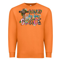 Carrot Saved by his grace Easter Day Premium Sweatshirt - HowdyJamesFarm