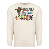 Sandshell Saved by his grace Easter Day Premium Sweatshirt - HowdyJamesFarm