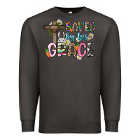 Smoke Saved by his grace Easter Day Premium Sweatshirt - HowdyJamesFarm