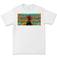 White doberman with sunflowers license plate Premium Tee - Artiststas