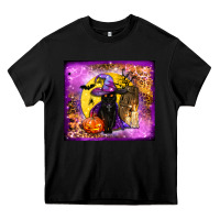 Black witchy cat tumbler Heavy Core Tee - BundleAndBundleShop