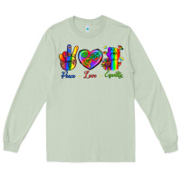 Matcha Peace Love Equality Long Sleeve Tee - BundleAndBundleShop