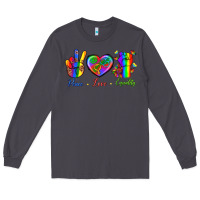 Smoke Peace Love Equality Long Sleeve Tee - BundleAndBundleShop