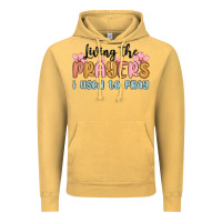 Vintage Mustard living the prayers i used to pray Vintage Hoodie - MaliasSmallBusiness
