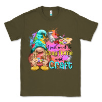 Army Green i just want stay home and craft Classic Tee - NancyCooperArtShop