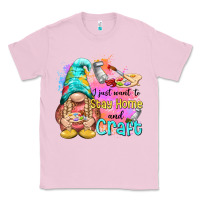 Bubblegum Pink i just want stay home and craft Classic Tee - NancyCooperArtShop