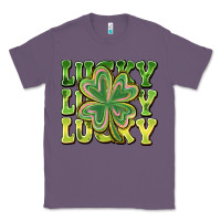 Lavender Lucky Clover Classic Tee - CowhideDigitalArt
