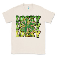 Natural Lucky Clover Classic Tee - CowhideDigitalArt